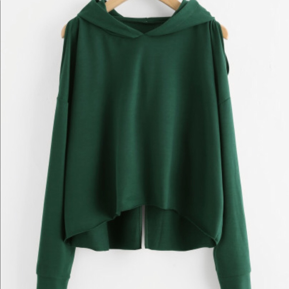 Green hoodie